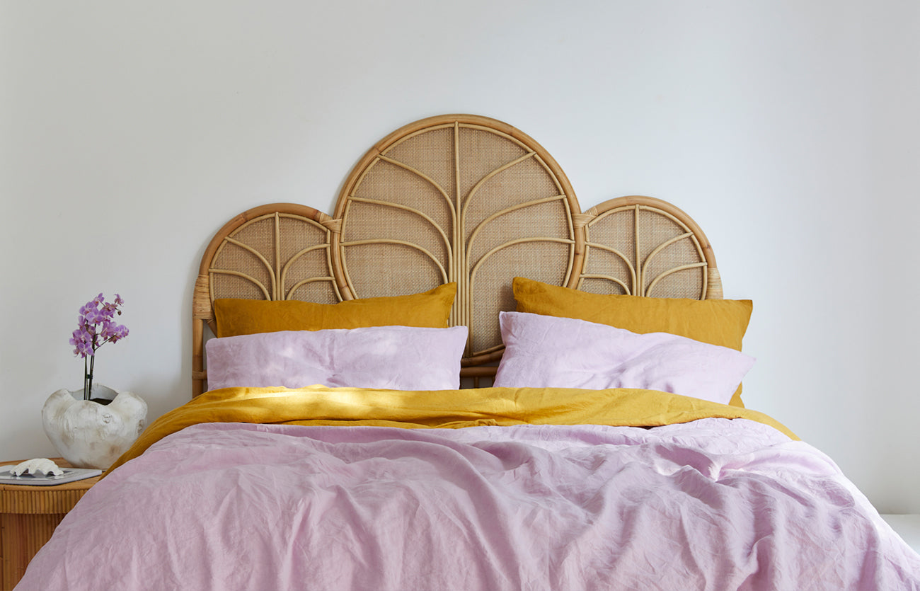 Lilac Mustard French linen Lookbook I Love Linen