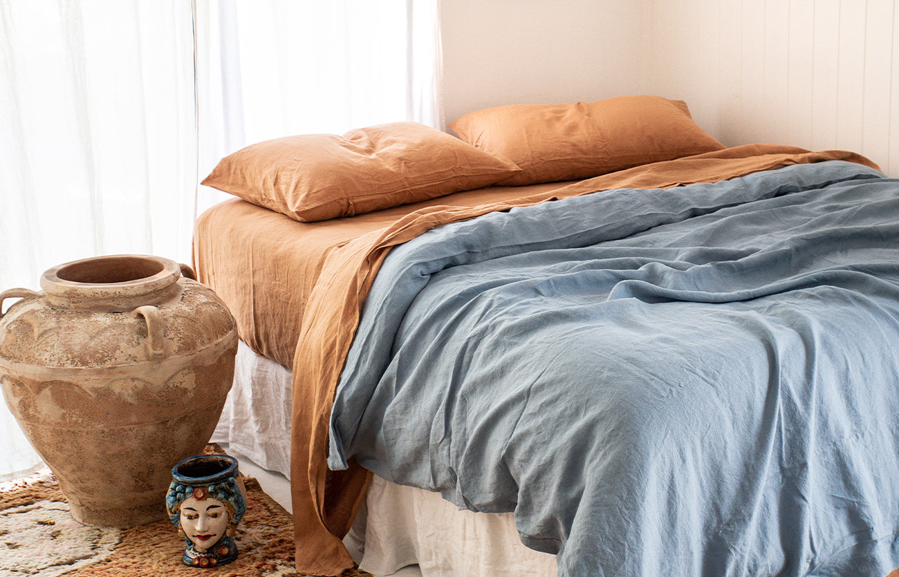 How To Style The New Marine Blue Quilt