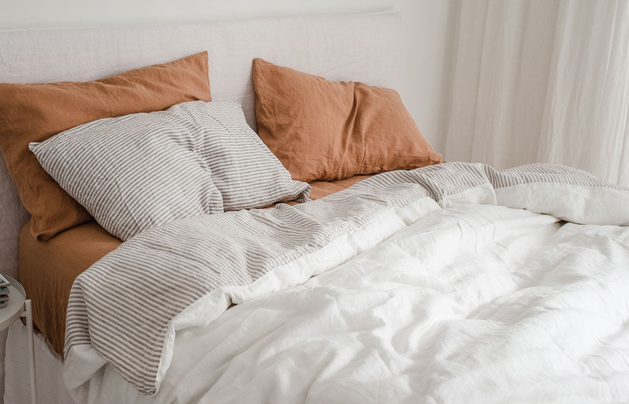 Sandalwood French Linen Bedding