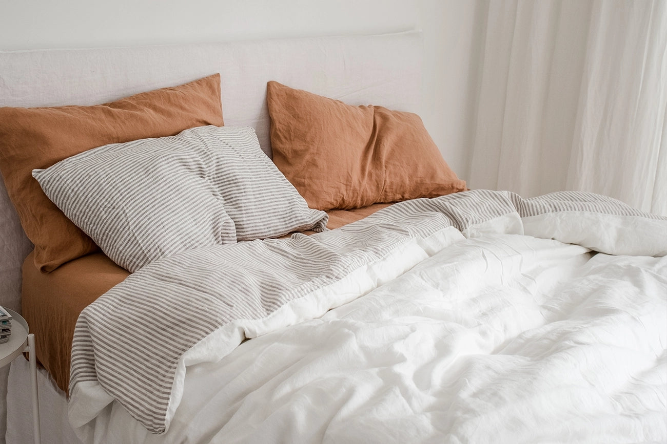 Sandalwood French Linen Bedding