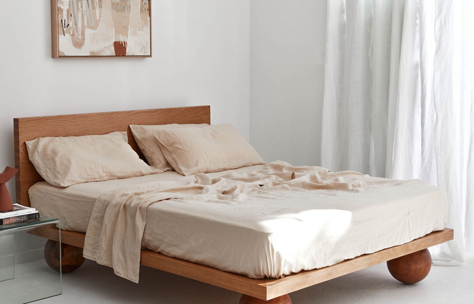 French linen, lookbook, creme, bedding