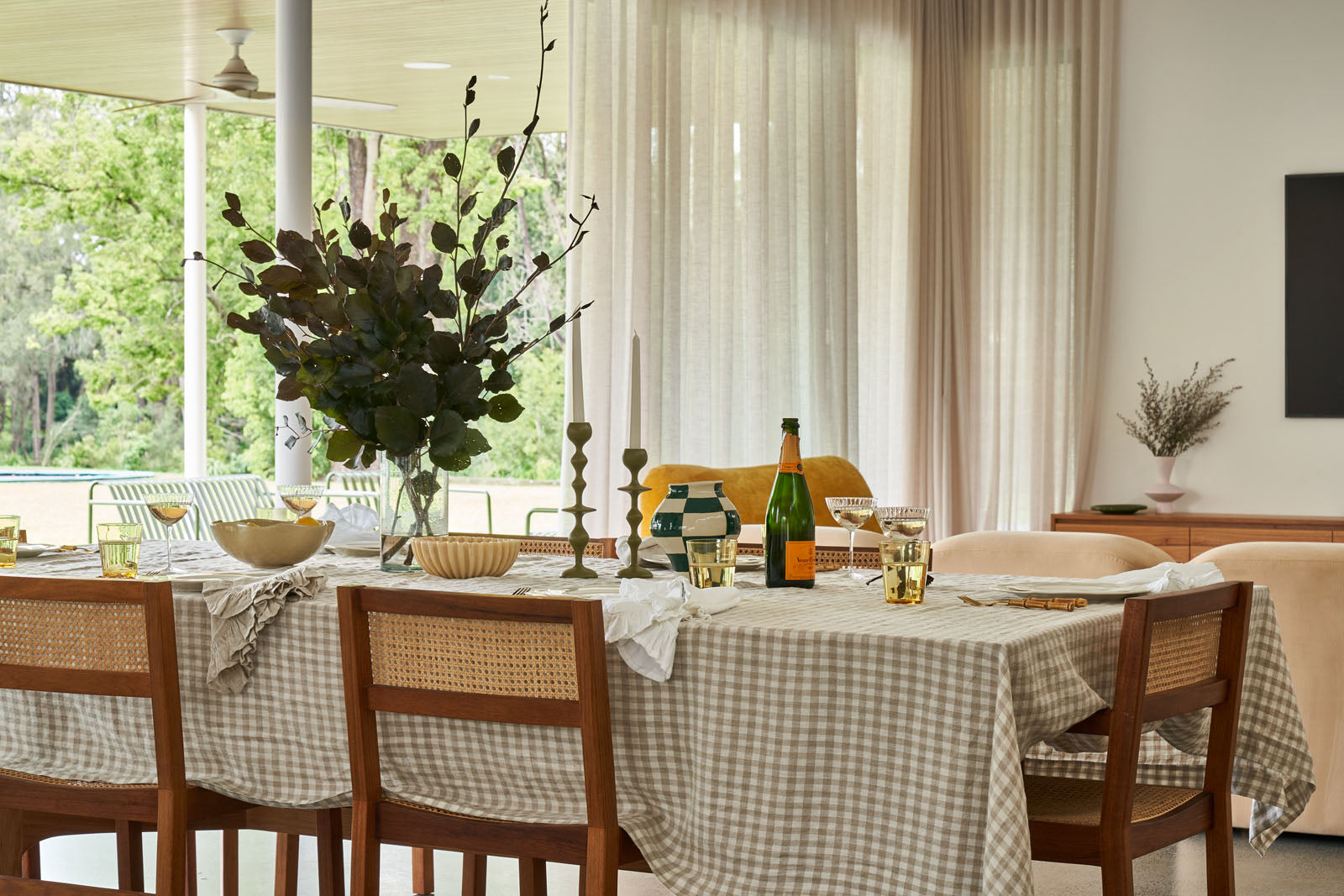 linen tablecloth