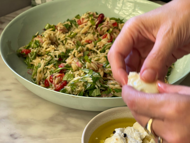 Roasted Tomato Orzo Salad Recipe