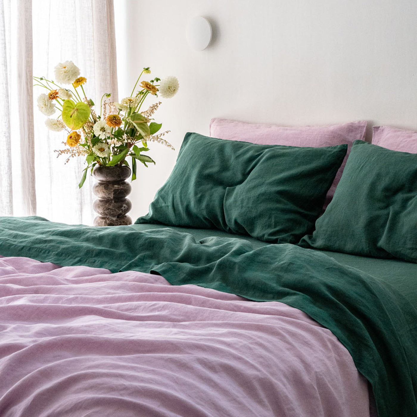 linen quilt cover set