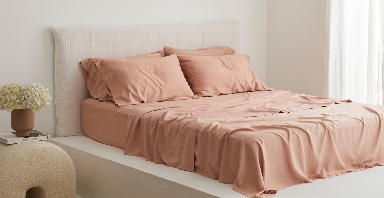 Bamboo Sheet Set in Clay