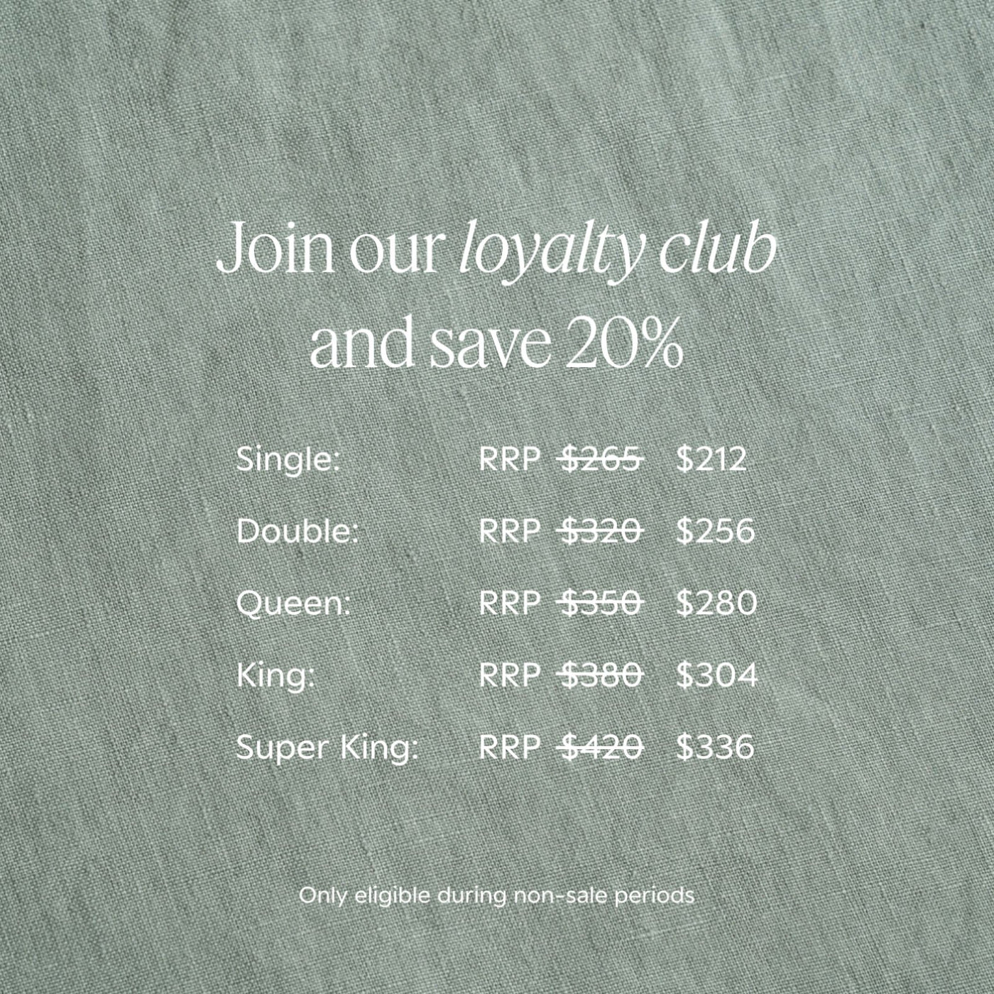 French Flax Linen Double Sided Quilt Cover in Sage/Sage Stripe