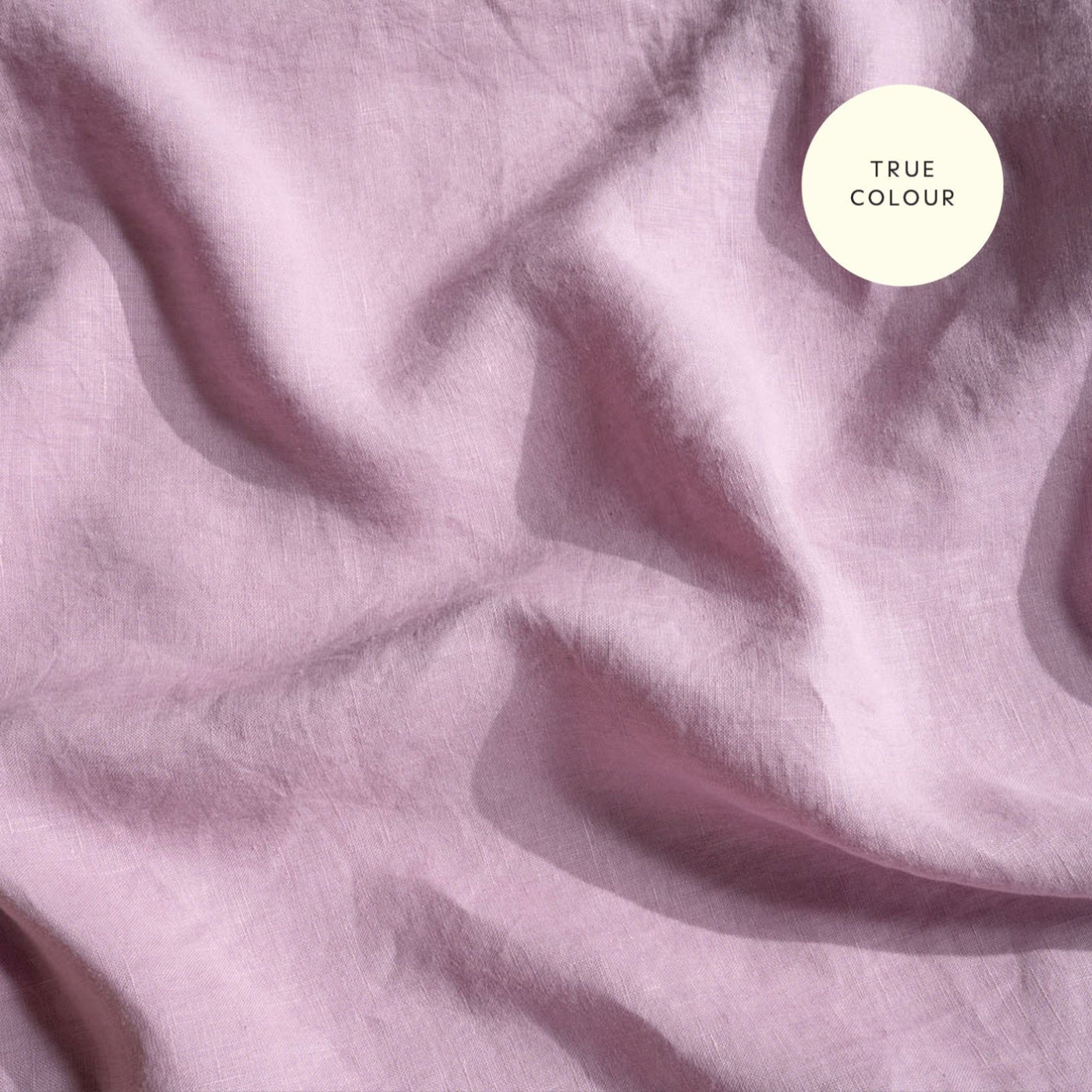 French Flax Linen Quilt Cover Set in Lilac