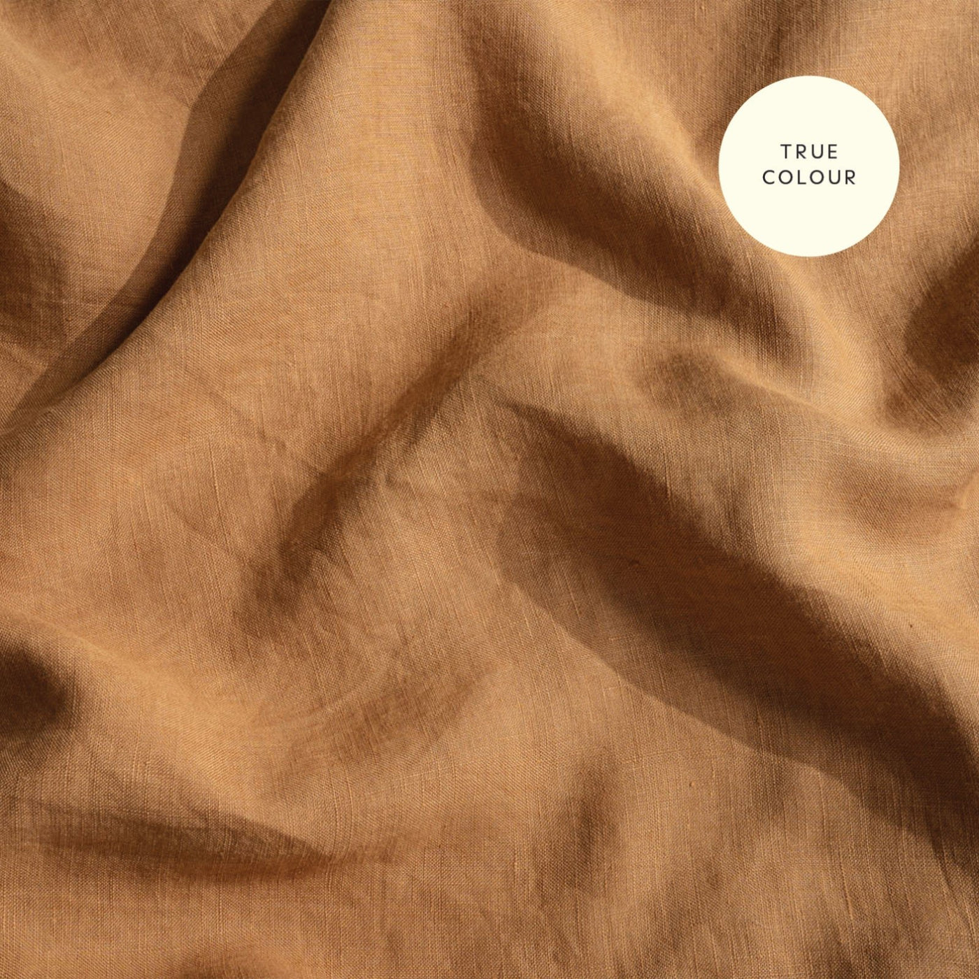 French Flax Linen Pillowcase Set in Sandalwood