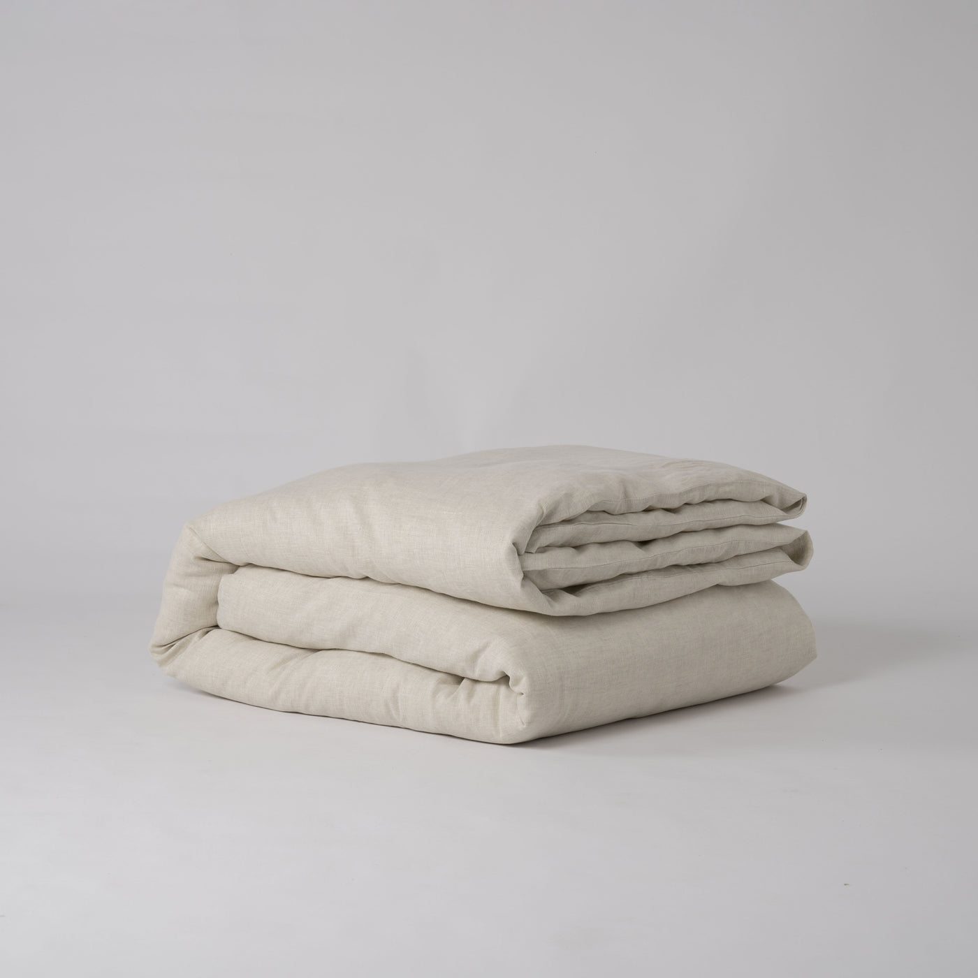 French Flax Linen Quilt Cover in Natural