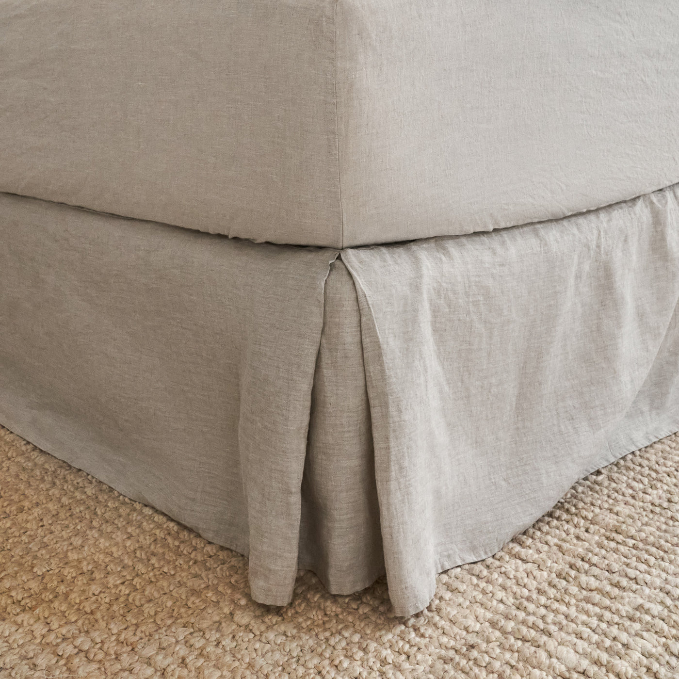 French Flax Linen Valance in Natural