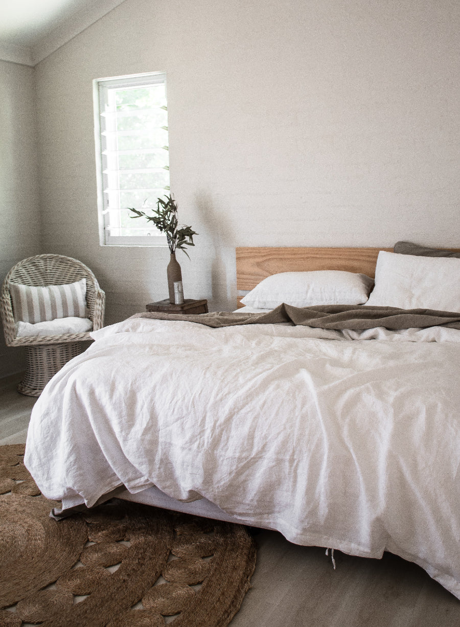 White Linen Bedding