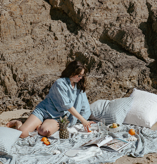Coastal Styling with French Linen Bedding