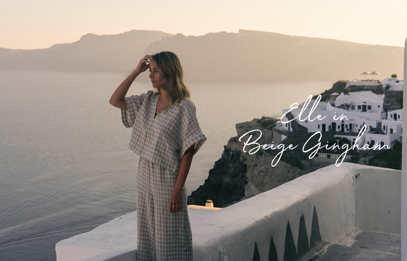 Poppy & Elle on Location in Santorini