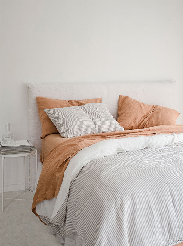 Sandalwood French Linen Bedding