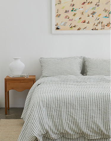 How We Style Striped Sheets | I Love Linen