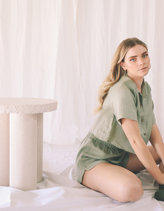 The Poppy Set in Palm Green