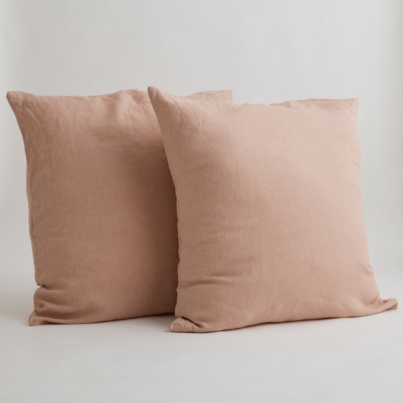 French Flax Linen Pillowcase Set in Clay