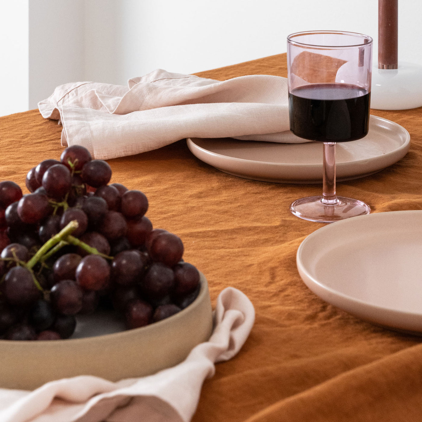 French Flax Linen Napkins (Set Of 4) in Blush