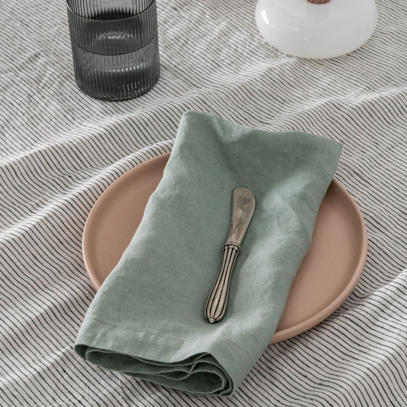French Flax Linen Napkins (Set Of 4) in Sage