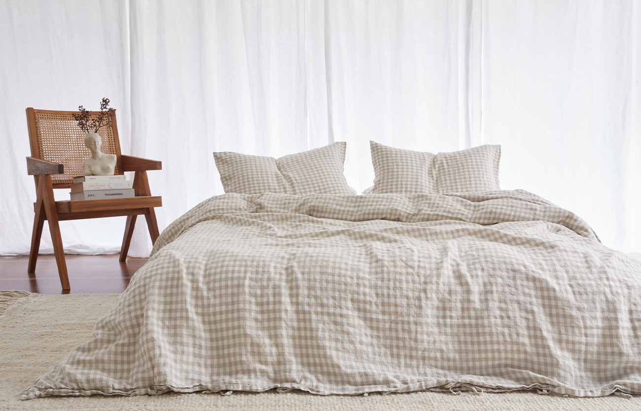 Beautiful Beige Gingham