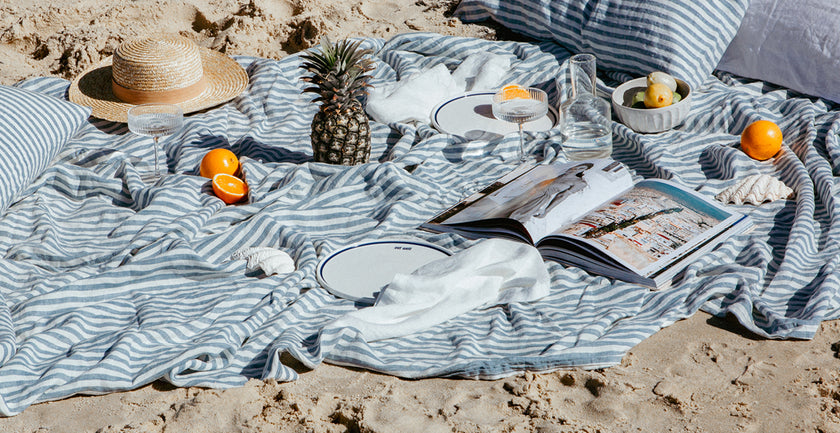 Introducing Marine Blue Stripe Dining + New Wear