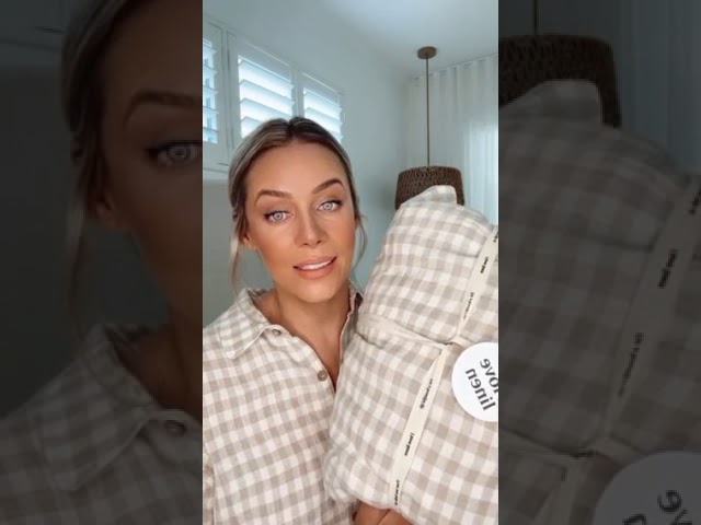 @carlyamcdonagh styles our new 30cm French linen Fitted Sheet