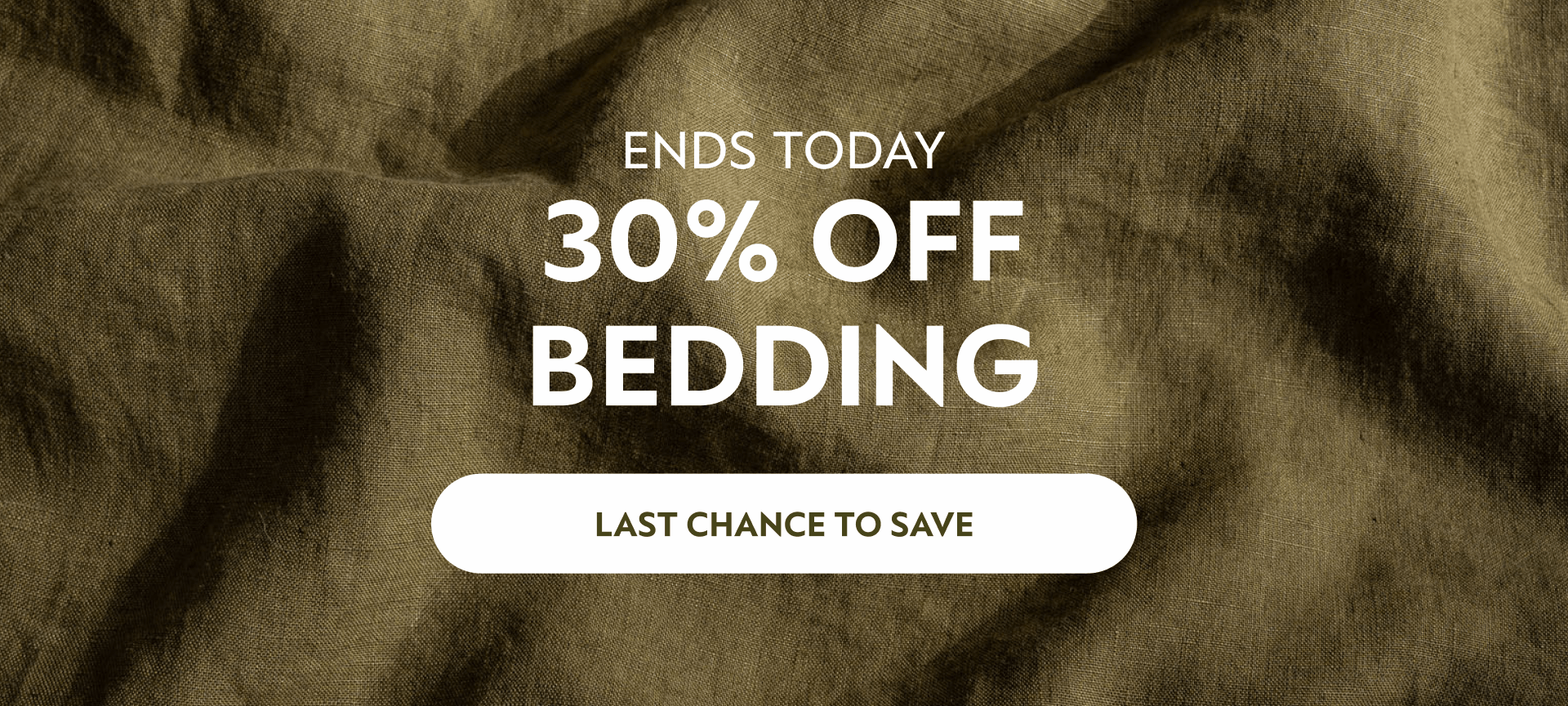 30% Off Linen Bedding