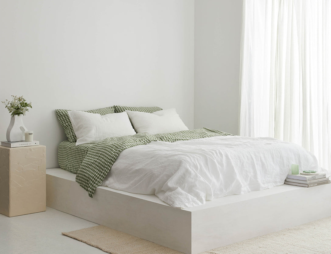 Ivy Gingham Sheet Set