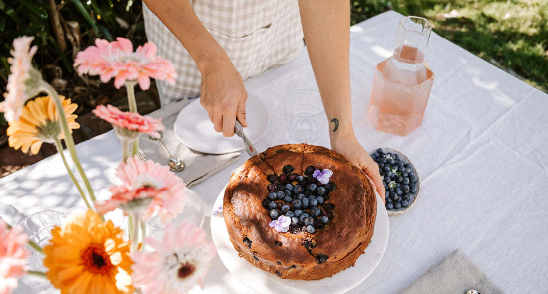 Banana Blueberry Cake: Grow the Grin