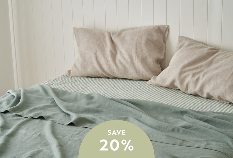 I Love Linen Sale - Save on French Linen Sheet Sets & Quilt Covers