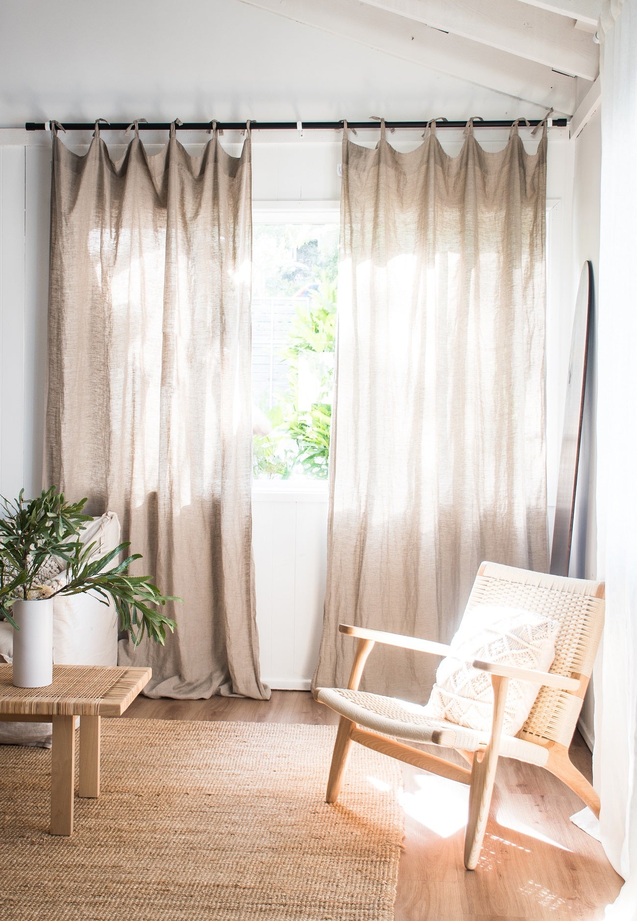 French linen curtains