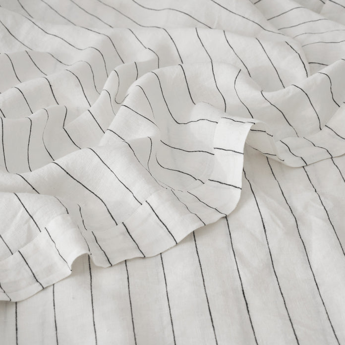 Hand-sewn hem for a finished look