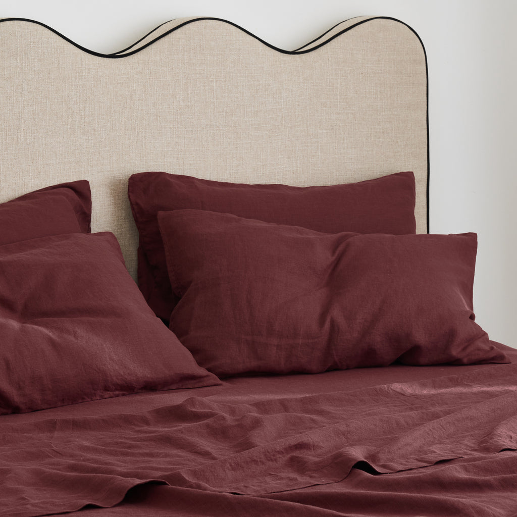 100% French Flax Linen Pillowcase Pair Pillowcase- Deep Moss main image 1