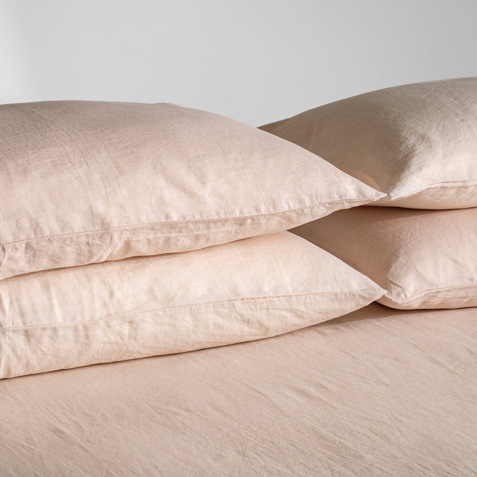 blush linen pillowcases