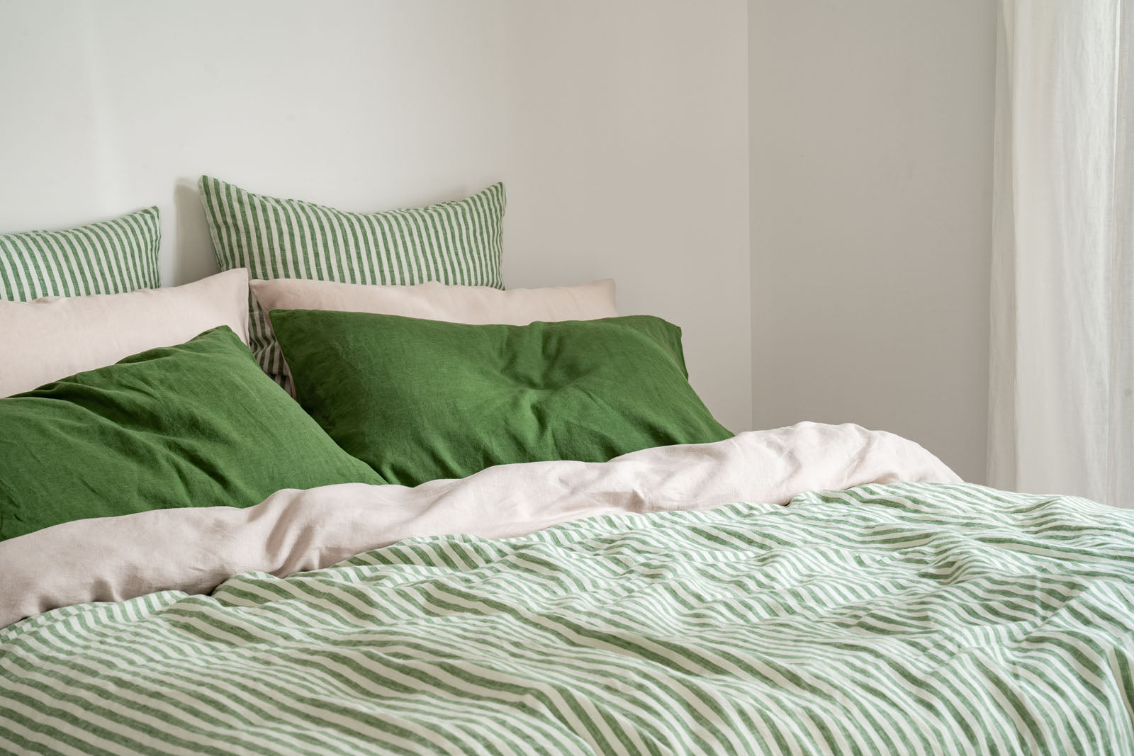 Ivy Stripe Linen Bedding