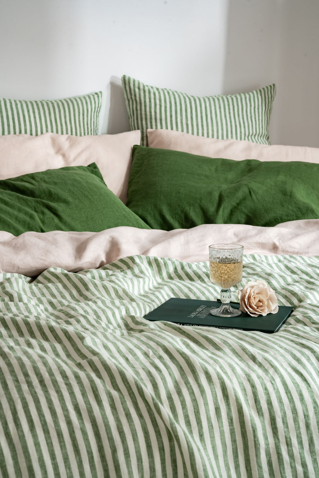 Ivy Stripe Linen Bedding