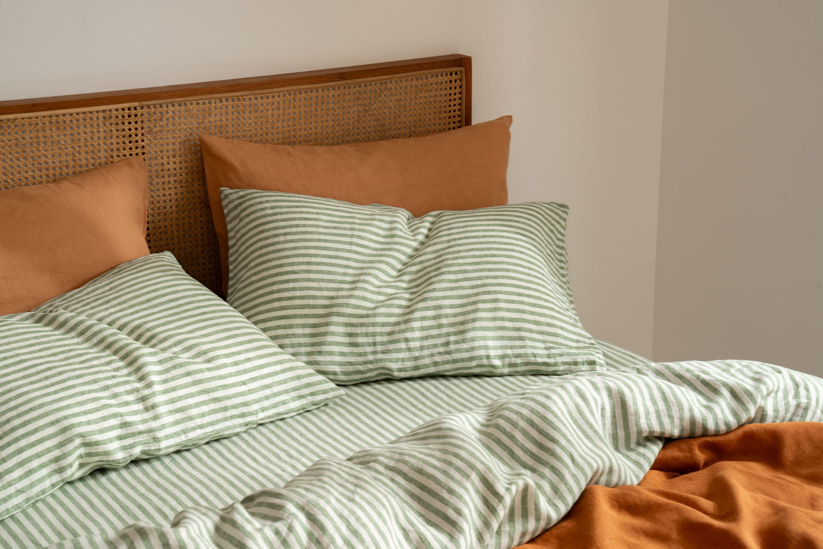 Ivy Stripe Linen Bedding