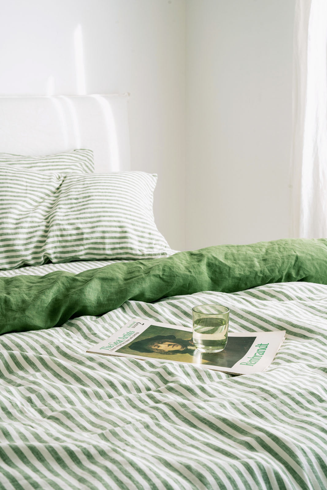 Ivy Stripe Linen Bedding