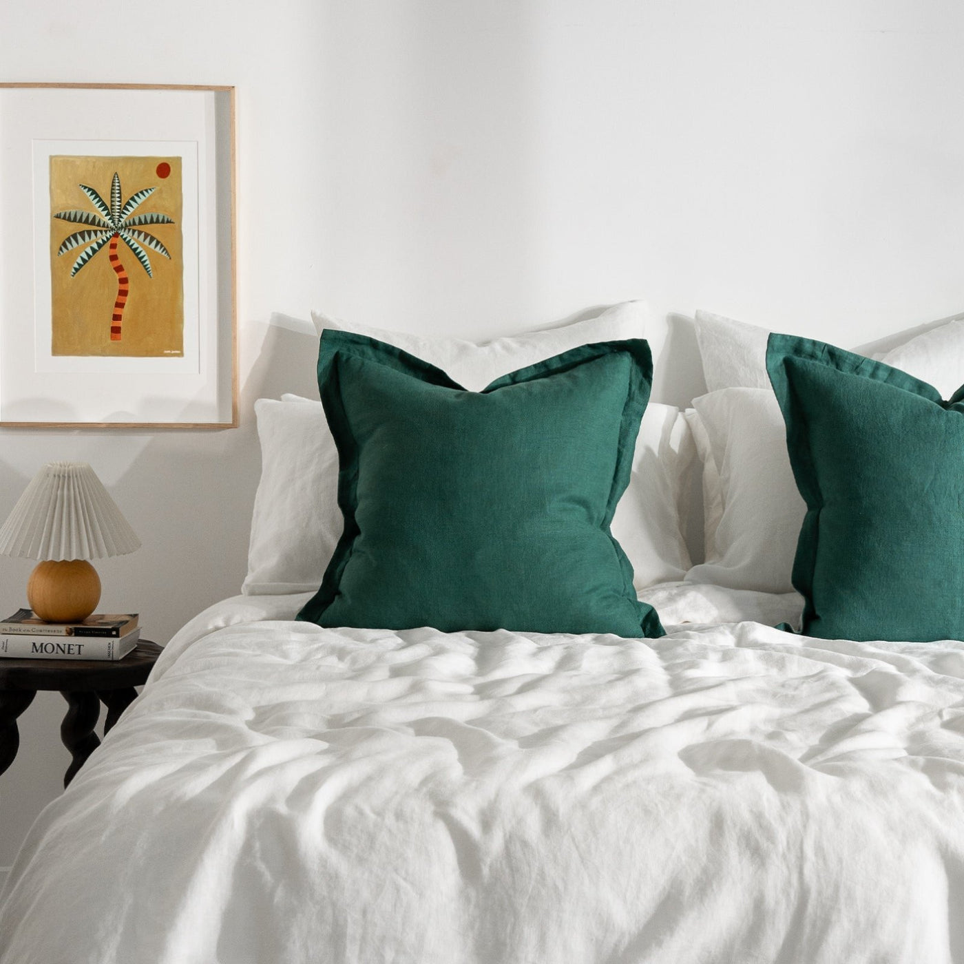 French Flax Linen CUSHION Cover in Sage/Jade – I Love Linen