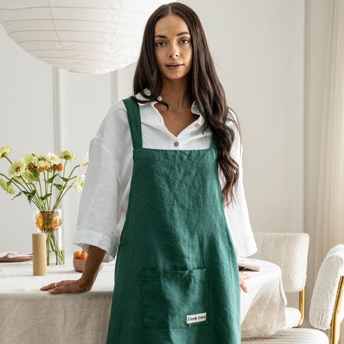 French Flax Linen Apron