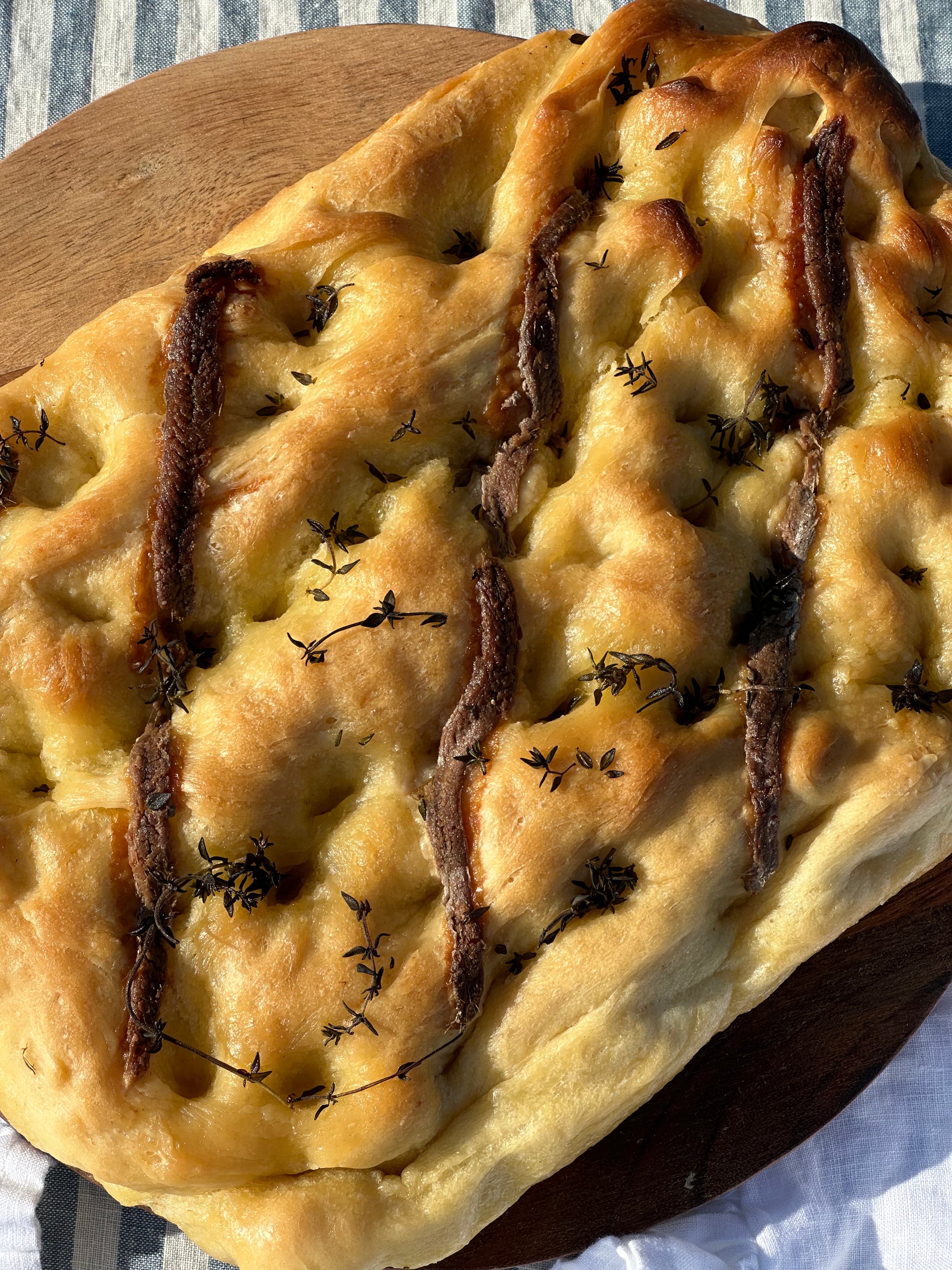 Homemade focaccia