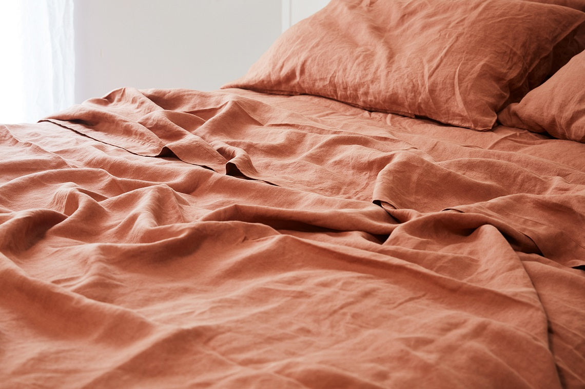 Desert Rose French Linen Bedding - Lookbook