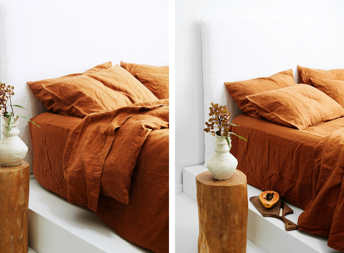 Introducing Ochre: Our Newest French Linen Shade