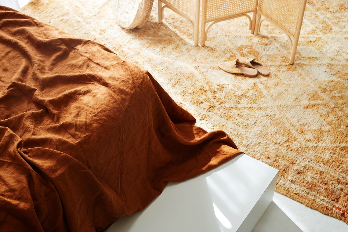 Introducing Ochre: Our Newest French Linen Shade