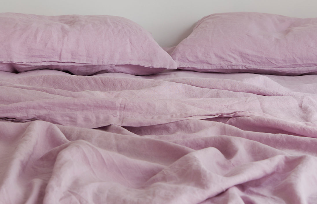 Lilac French Linen Bedding Lookbook