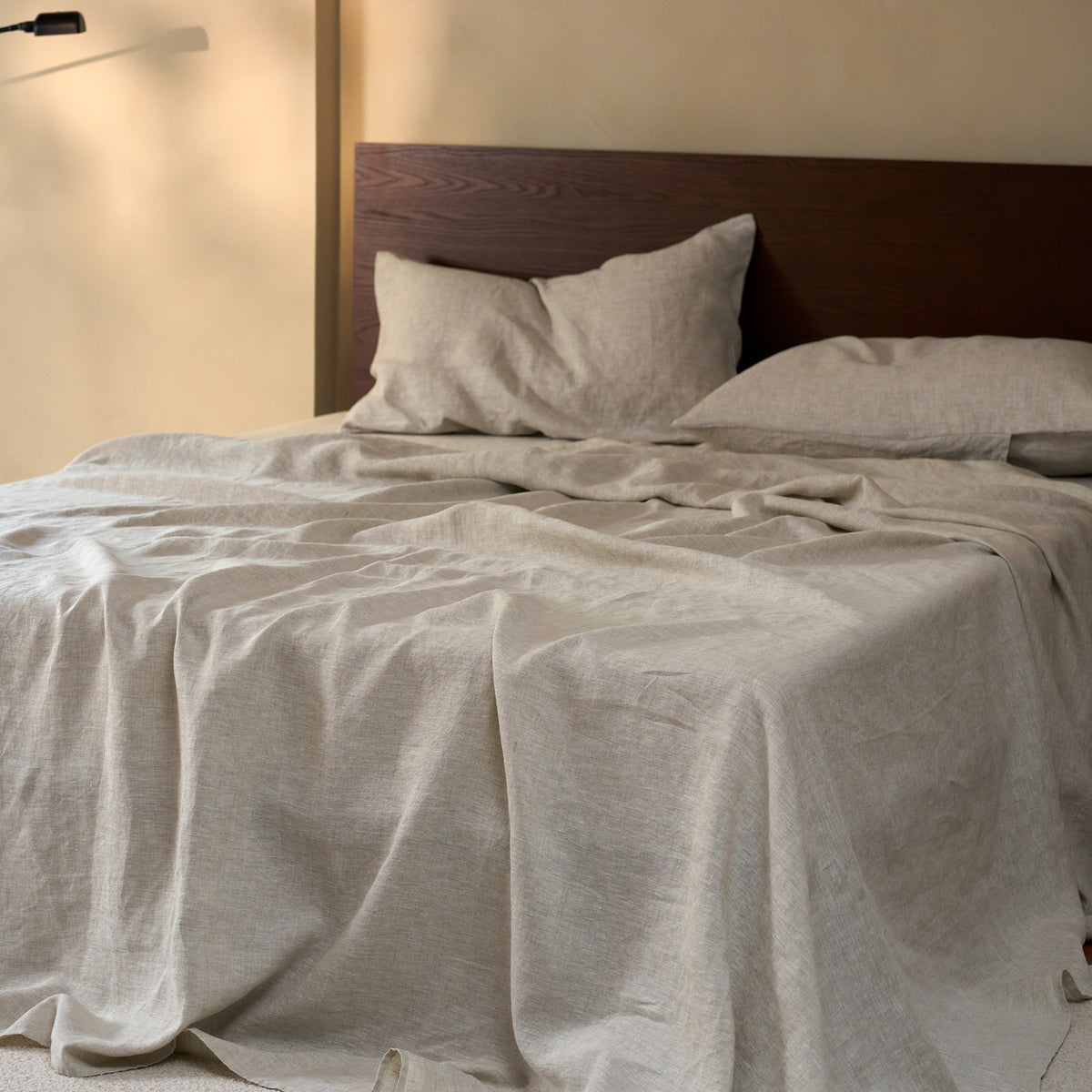 French Flax Linen Sheet Set in Natural