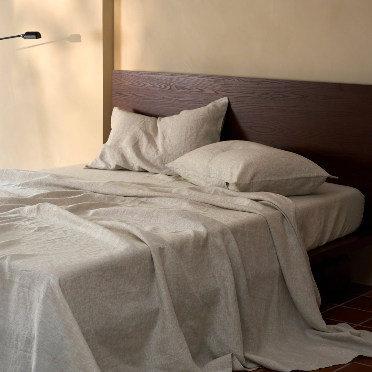 French Flax Linen Sheet Set in Natural