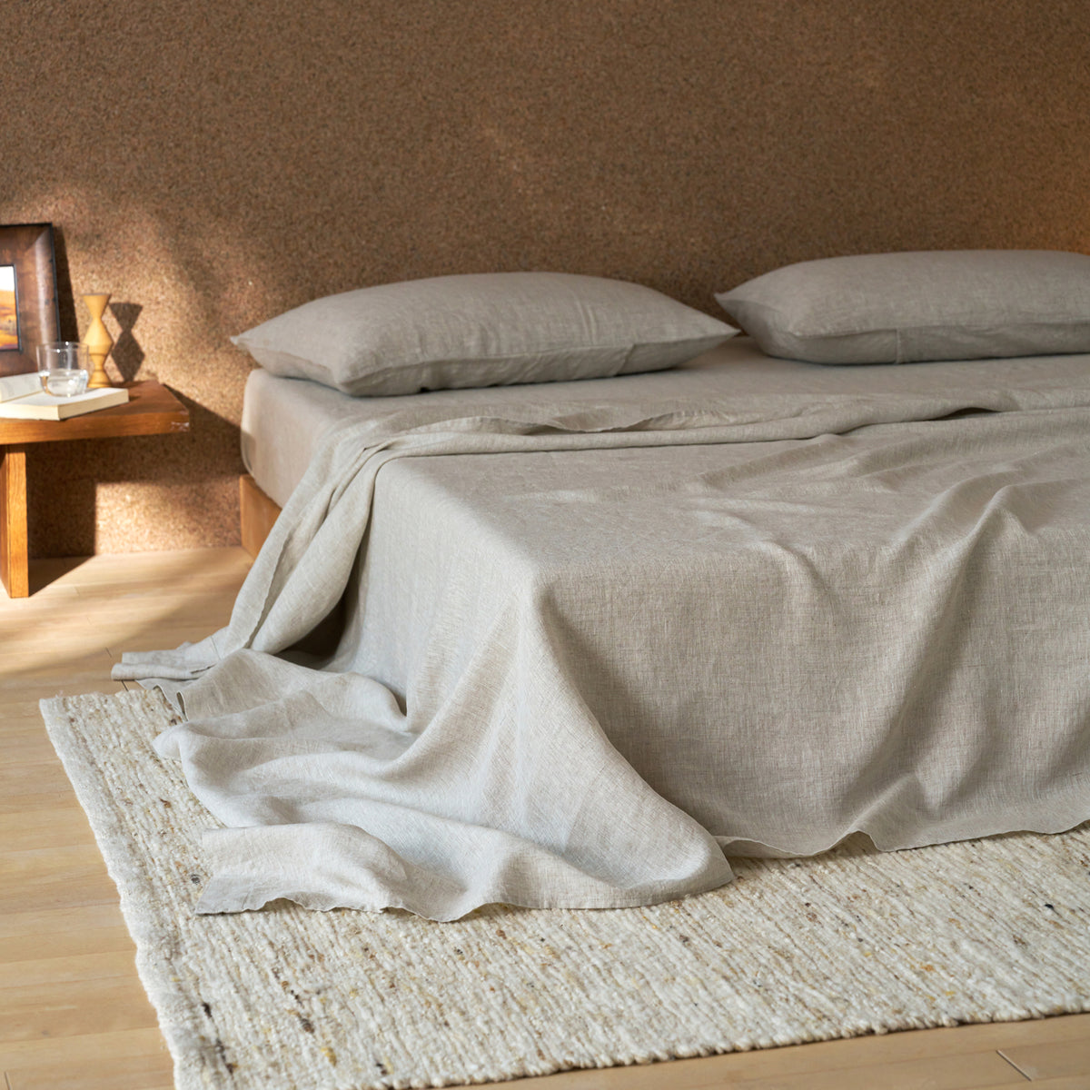 French Flax Linen Sheet Set in Natural