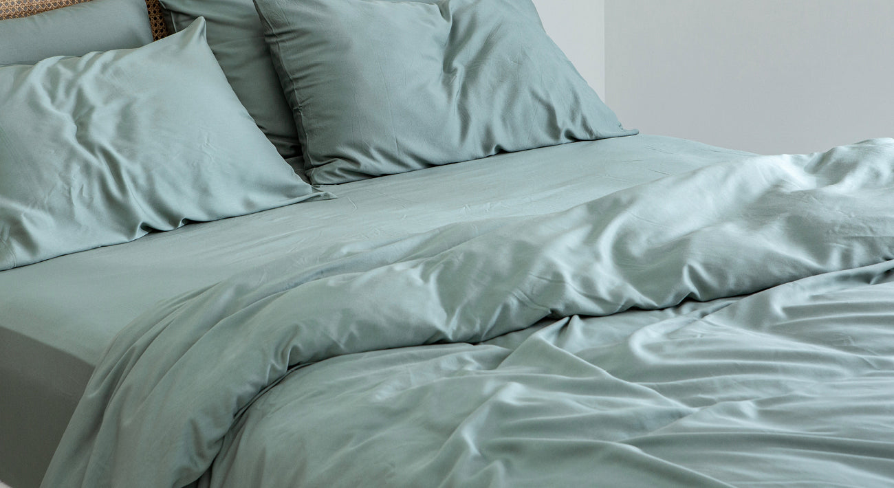 Sea Green Bamboo Sheets and Bedding, Sage, Bamboo