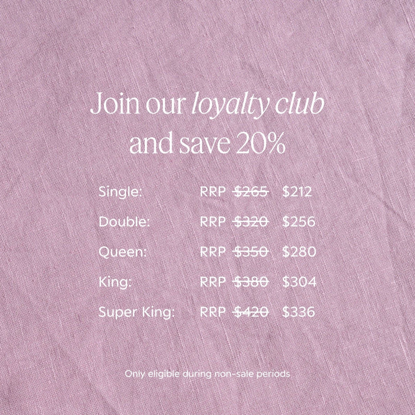 French Flax Linen Double Sided Quilt Cover in Lilac/Blush